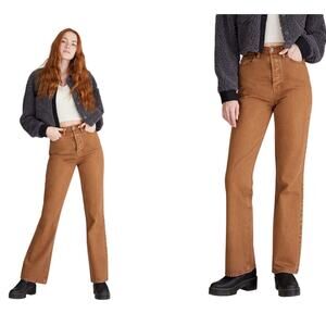 PACSUN Brown High Waisted Bootcut Jeans SIZE 27